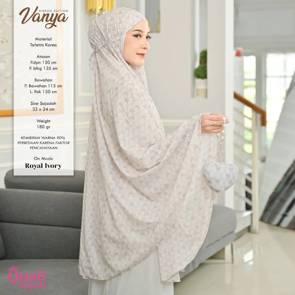 Vanya Mukena Travel | Hampers Mukena Dewasa Remaja Daily Motif Printing Premium — foto 2