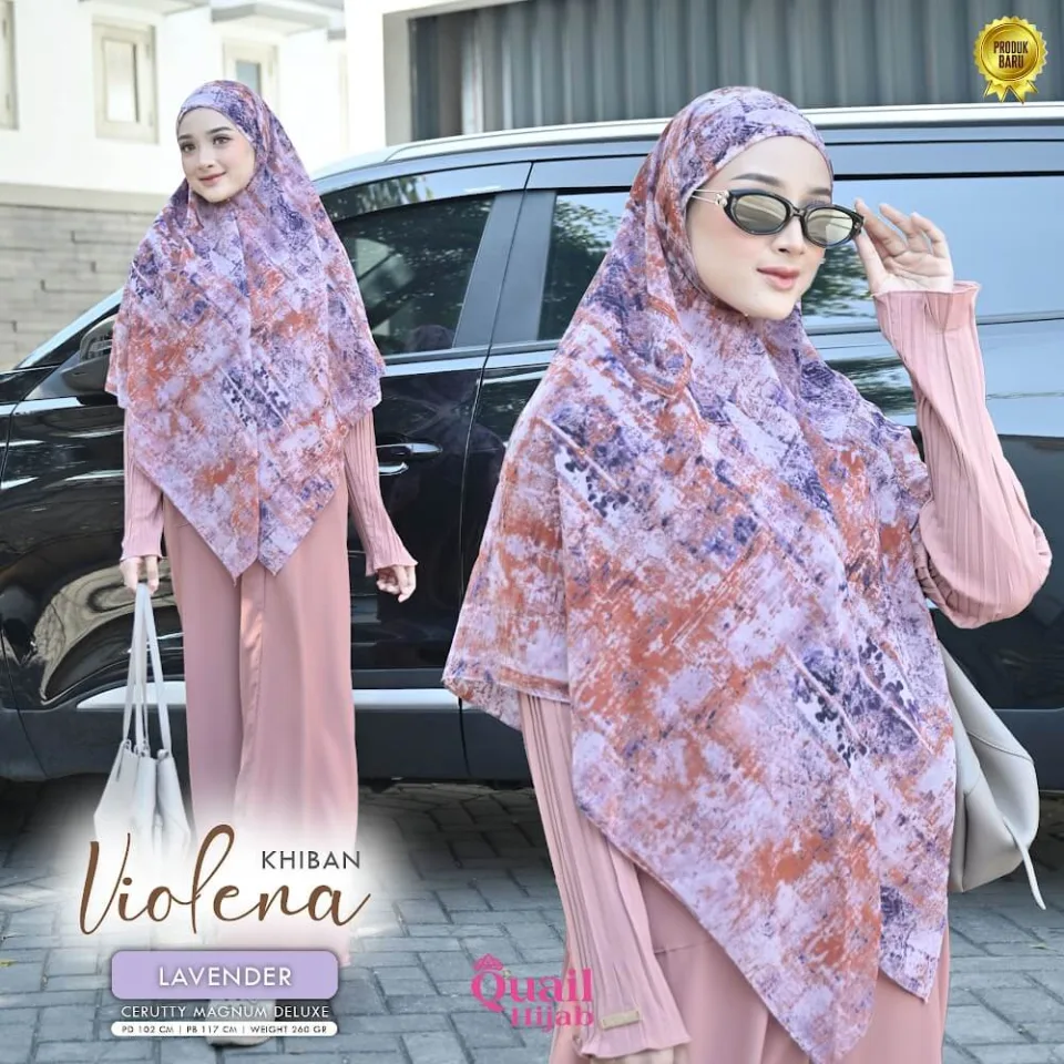 Violena Khimar Bandana | Khiban Cerruty Motif Abstrak Syar'i — foto 5