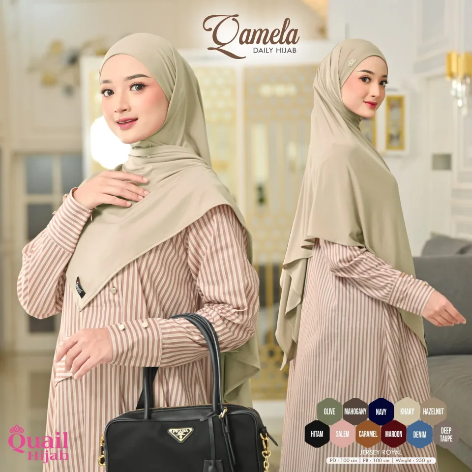 Qamela Pasban STRNGRRR| Pasmina Bandana Instan Tali — foto 6