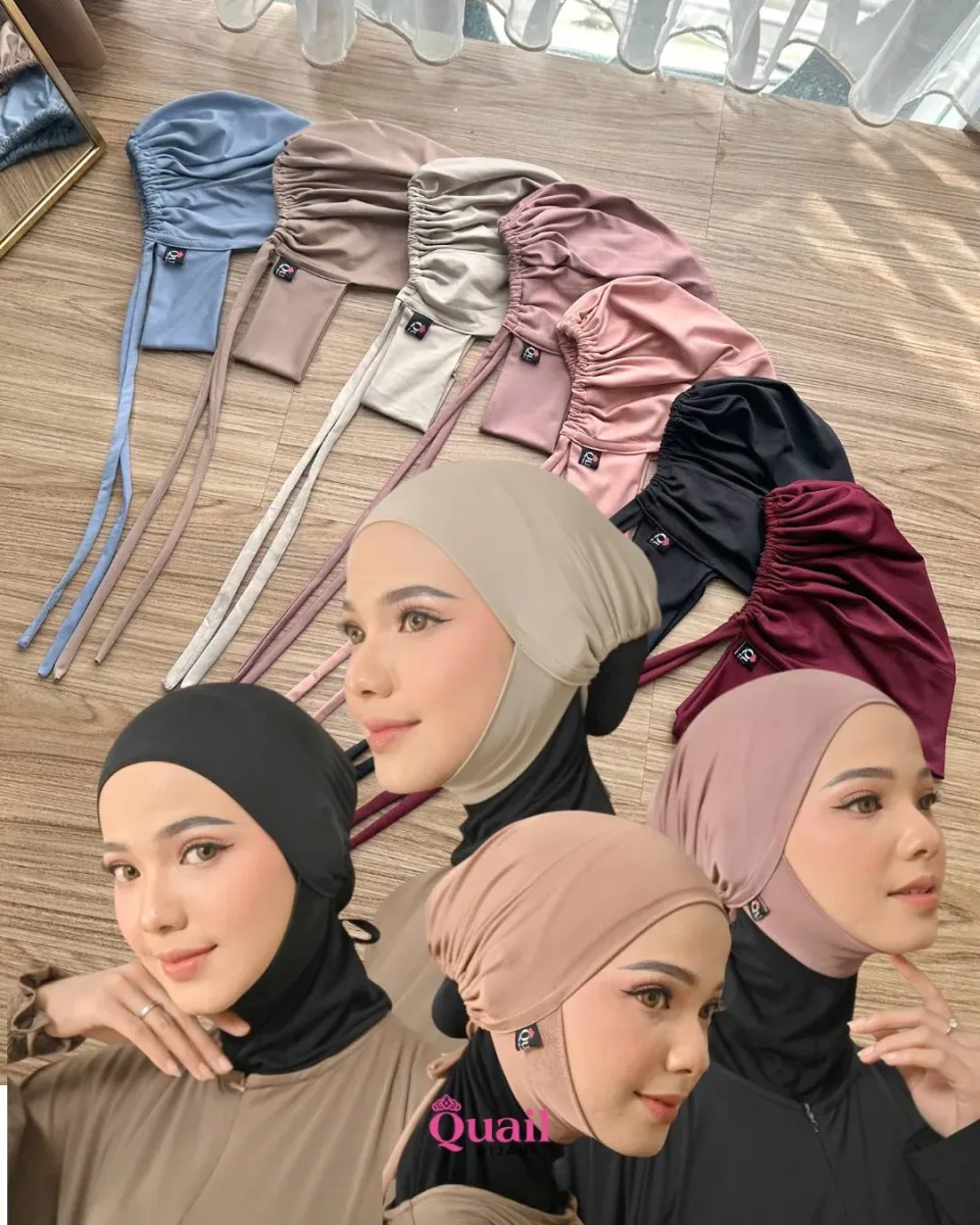 Eireen Ciput Hijab Dagu | Dalaman Inner Hijab Jersey | Anti Geser — foto 9