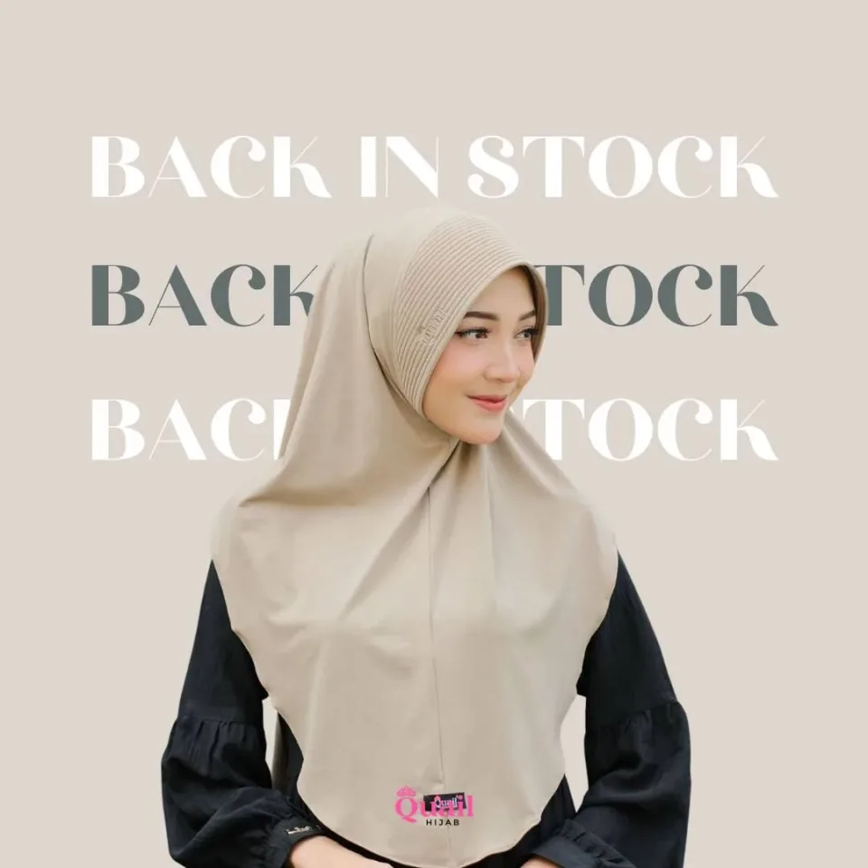 Eldora Daily Hijab Instan | Jilbab Kerudung Instan Panjang Pad Praktis Muslimah | Bergo Jersey Pad Antem — foto 2