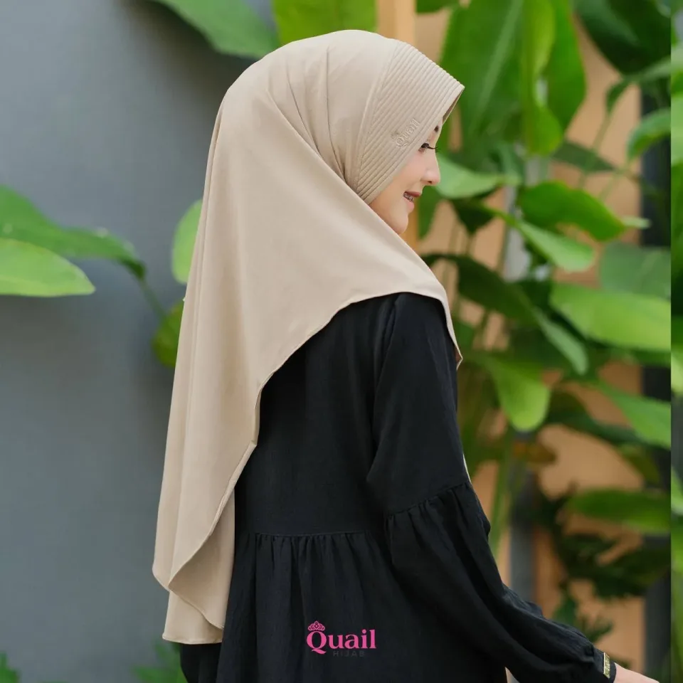 Eldora Daily Hijab Instan | Jilbab Kerudung Instan Panjang Pad Praktis Muslimah | Bergo Jersey Pad Antem — foto 6