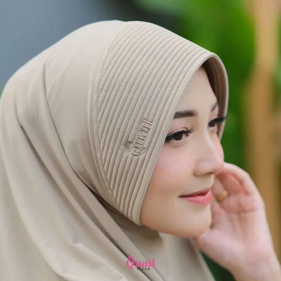 Eldora Daily Hijab Instan | Jilbab Kerudung Instan Panjang Pad Praktis Muslimah | Bergo Jersey Pad Antem — foto 3