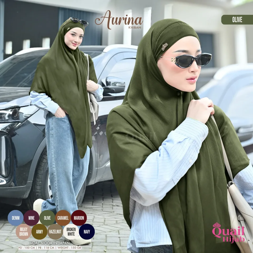 Aurina Khiban | Khimar Bandana Voal Premium | strngrrr — KHIMAR BANDANA