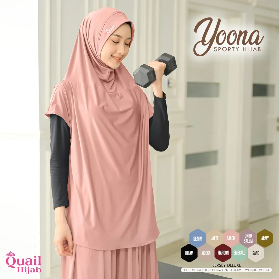 Yoona Jilbab Olah Raga | Sporty | Jilbab Rompi Premium Jersey — foto 5