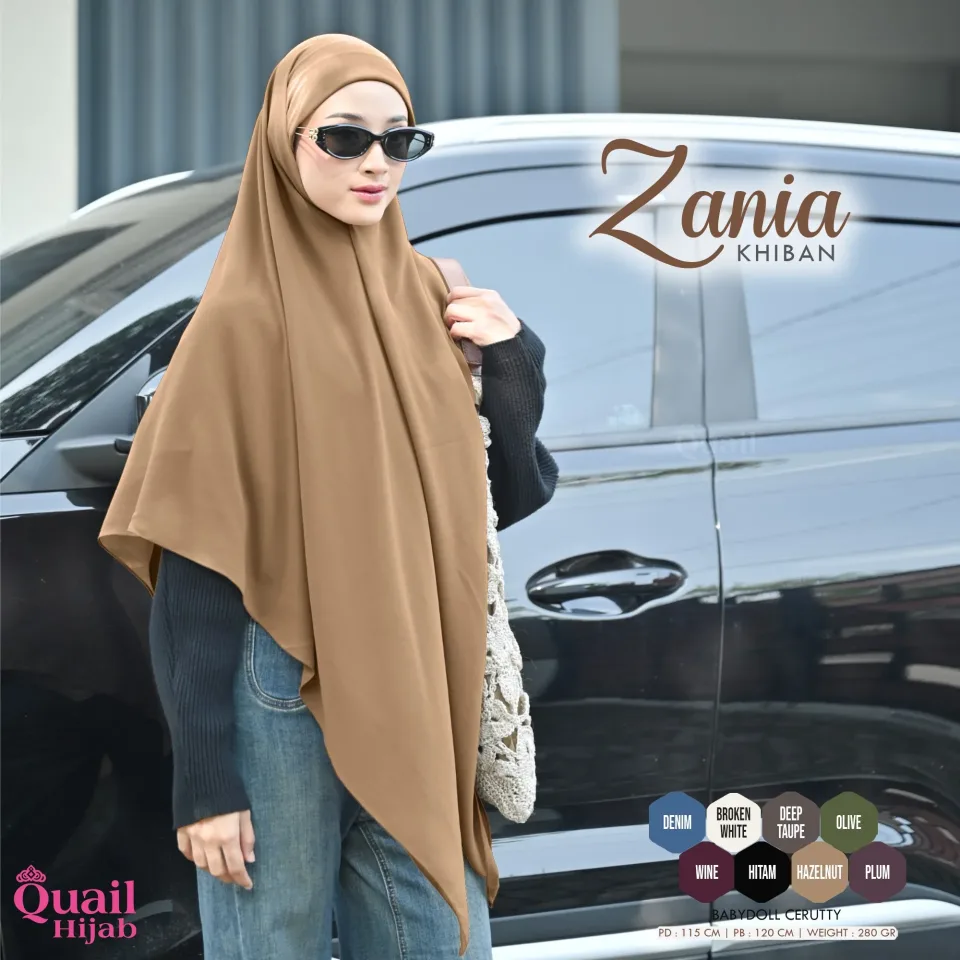 Zania Khiban STRNGRRR (Khimar Bandana) | Cerutty Syar'i | Instan | Jilbab Natasya Rizky — foto 9