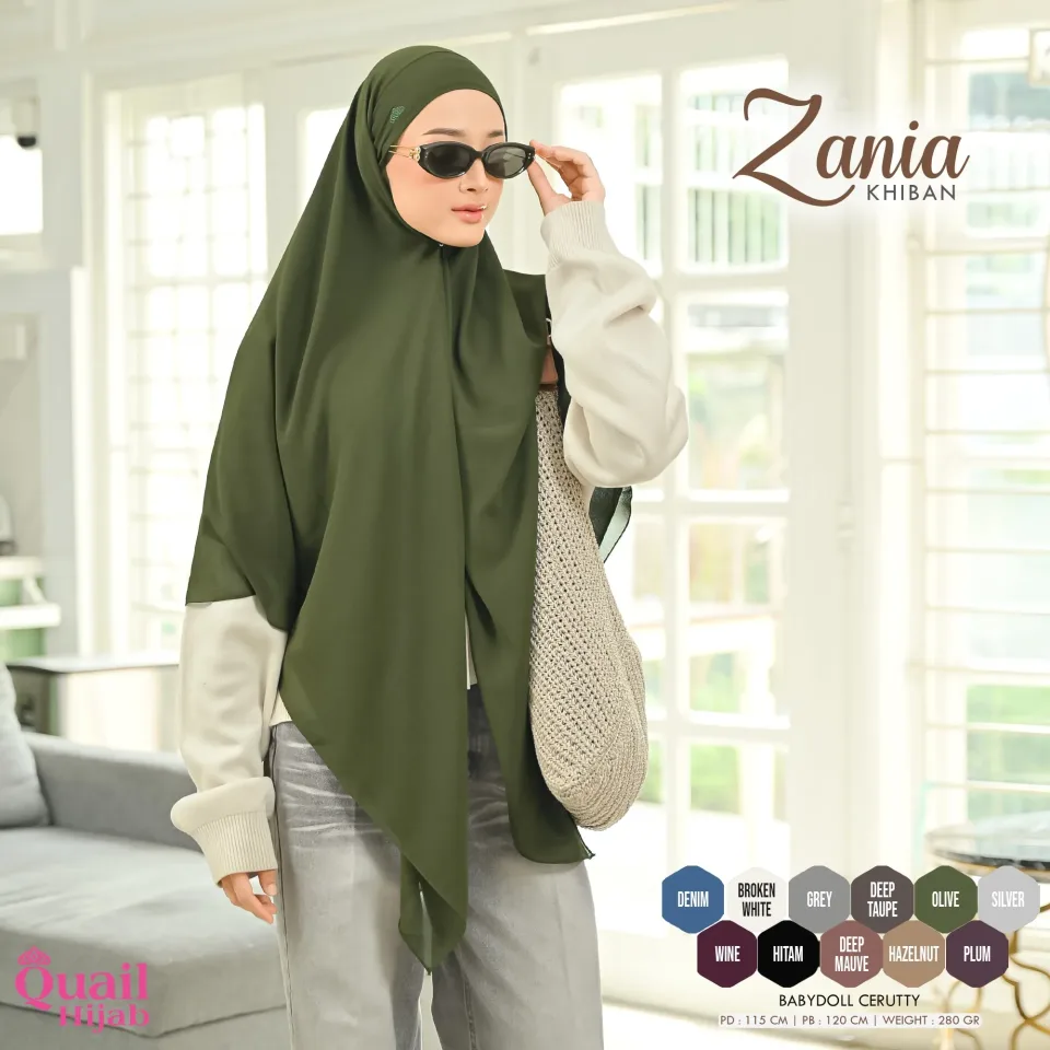 Zania Khiban STRNGRRR (Khimar Bandana) | Cerutty Syar'i | Instan | Jilbab Natasya Rizky — foto 8
