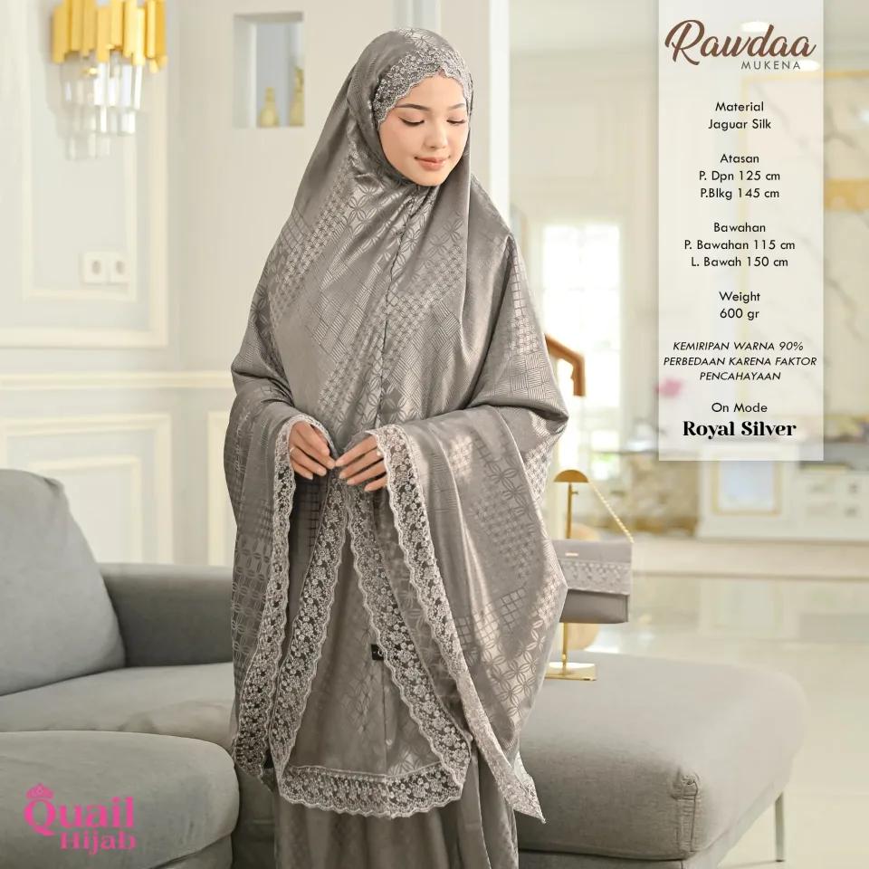 Rawdaa Mukena Renda Premium | Luxury Cantik — foto 6