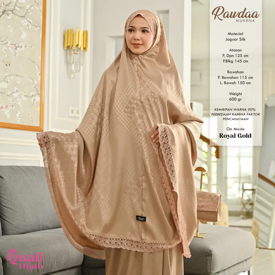 Rawdaa Mukena Renda Premium | Luxury Cantik — foto 5