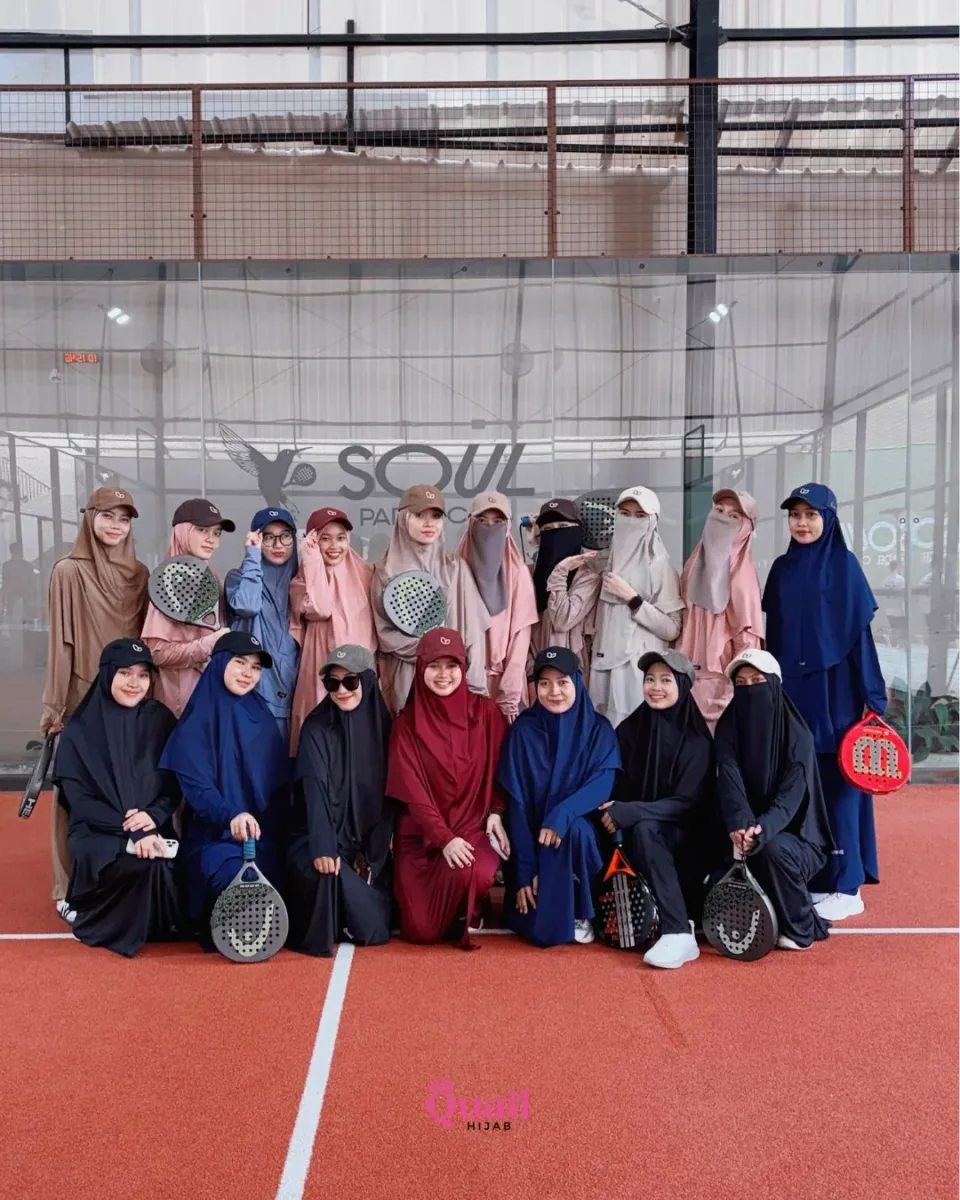 Mahiska One Set Sport | Baju Olahraga Satu Stel Jumbo (jilbab + atasan + bawahan) — foto 3