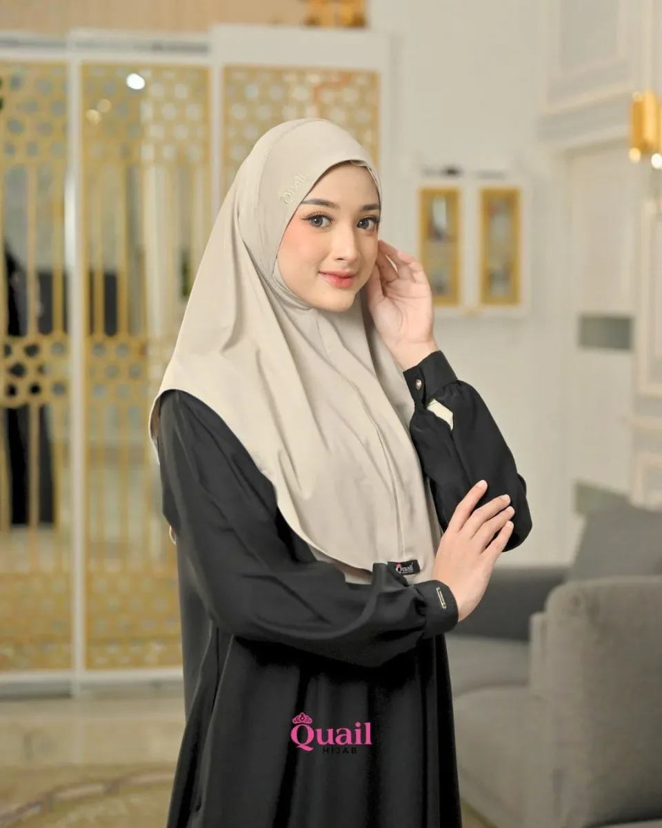 Qanita Jilbab Dagu | Bergo Instan Premium VIRAL jersey tebal — foto 7