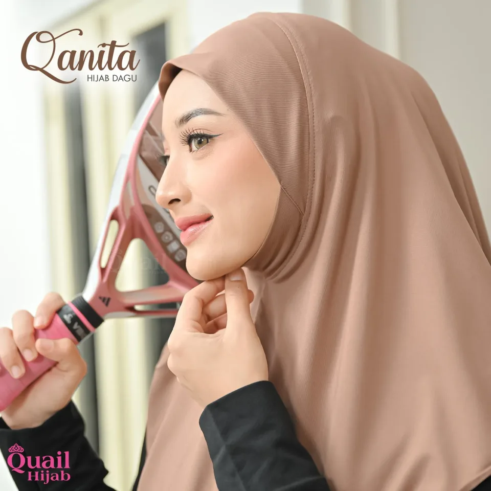 Qanita Jilbab Dagu | Bergo Instan Premium VIRAL jersey tebal — foto 2