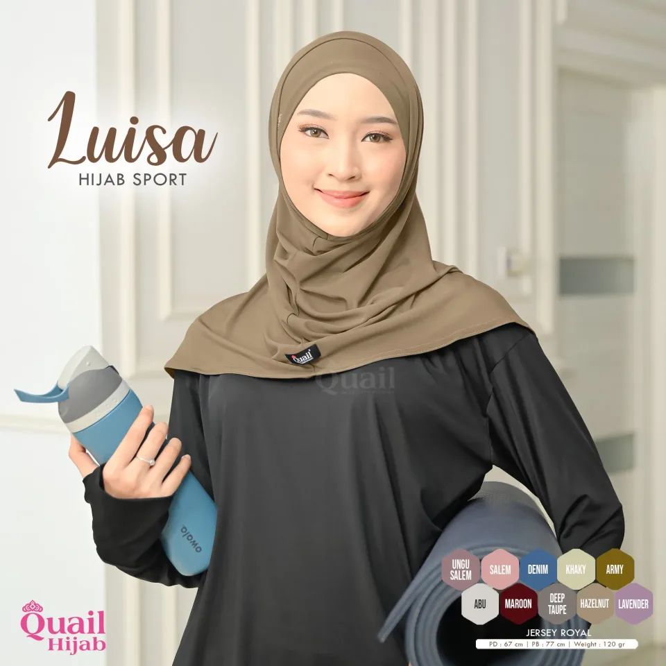 Luisa Jilbab Olah Raga | Sporty Non-Pad Jersey Premium Tali — foto 6