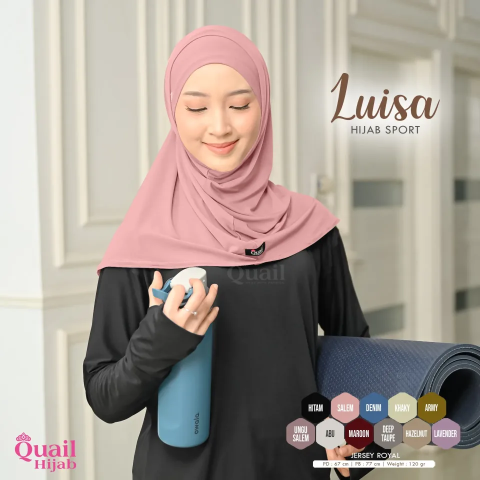 Luisa Jilbab Olah Raga | Sporty Non-Pad Jersey Premium Tali — foto 4