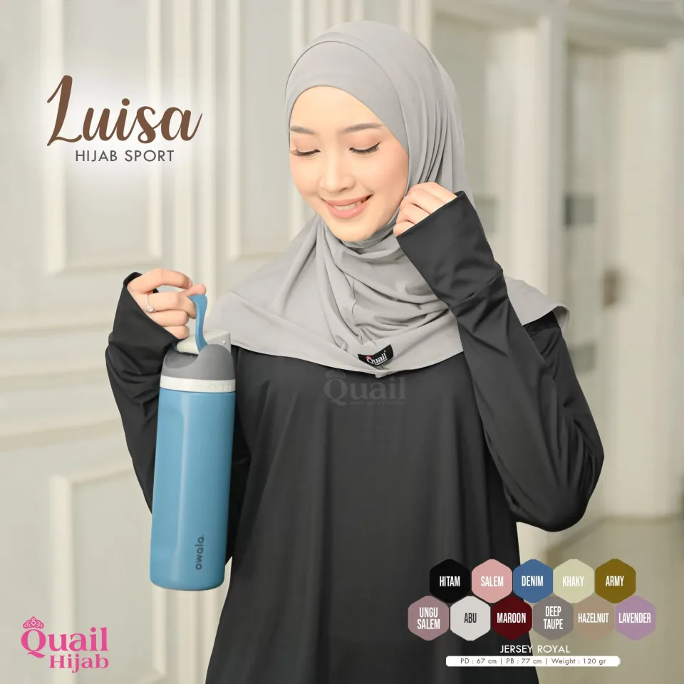 Luisa Jilbab Olah Raga | Sporty Non-Pad Jersey Premium Tali — foto 3