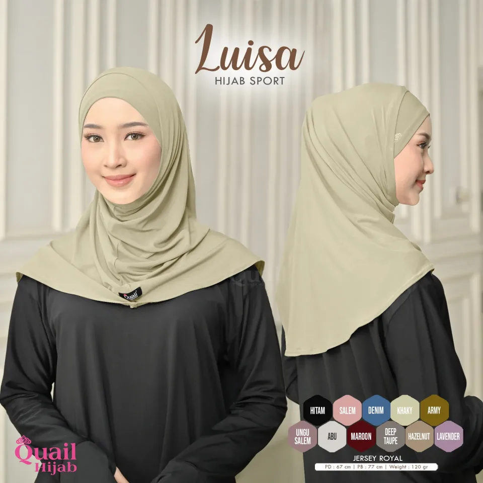 Luisa Jilbab Olah Raga | Sporty Non-Pad Jersey Premium Tali — foto 5