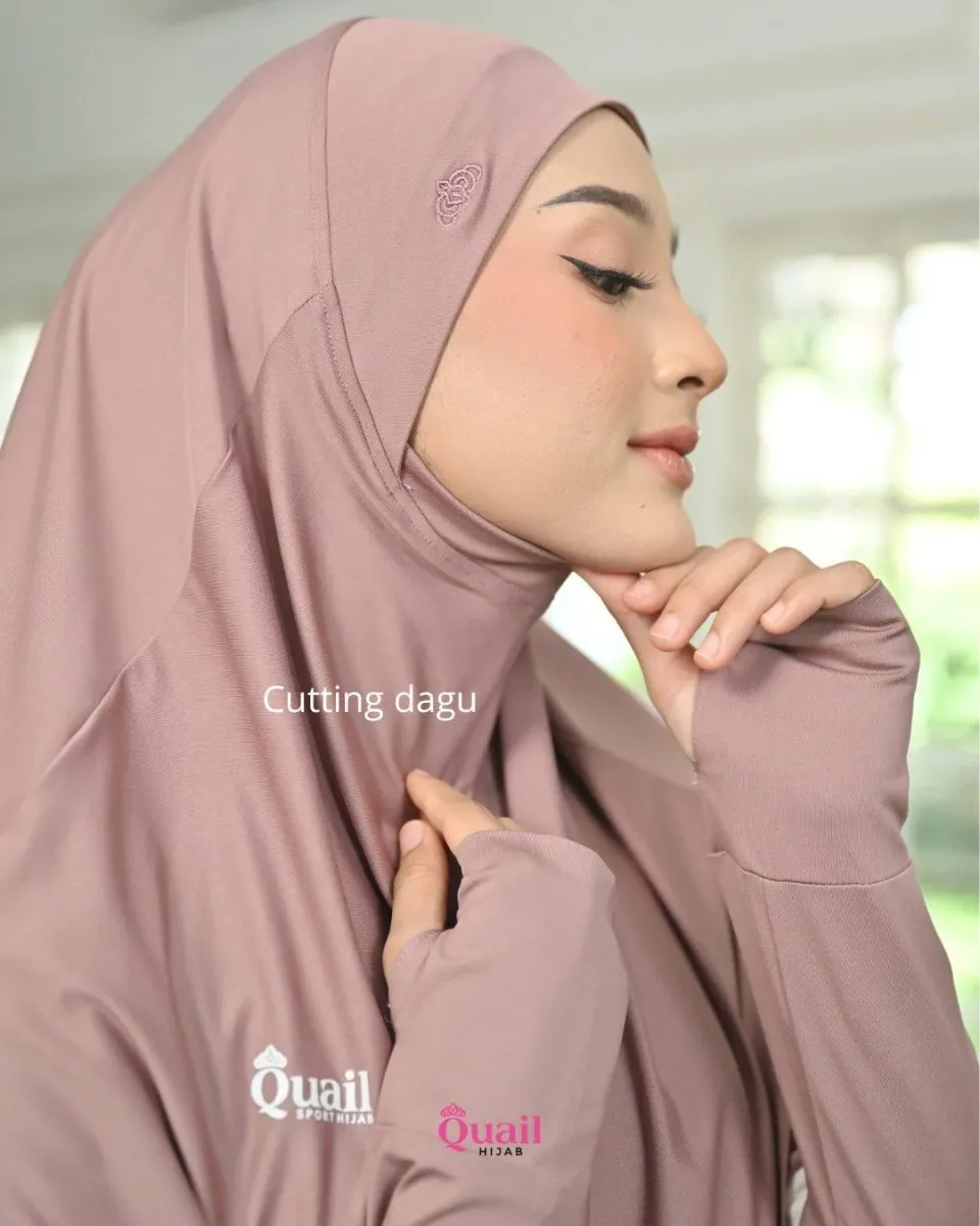 Nefia Jilbab Sport | Dagu Malaysia Syar'i Bergo Instan — foto 3