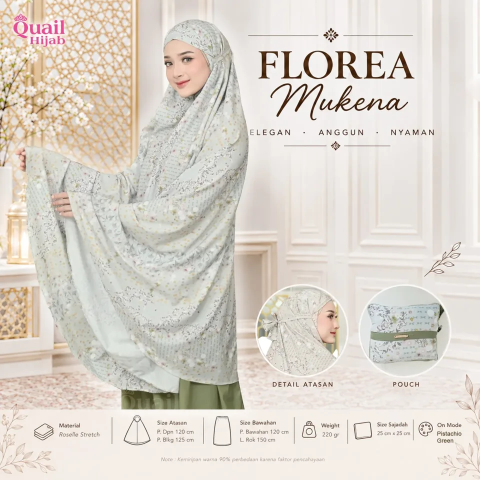 Florea Mukena Travel | New Motif | Gift Hampers Mukena Dewasa Remaja — foto 6