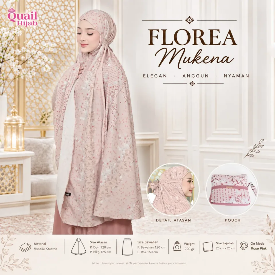 Florea Mukena Travel | New Motif | Gift Hampers Mukena Dewasa Remaja — foto 5