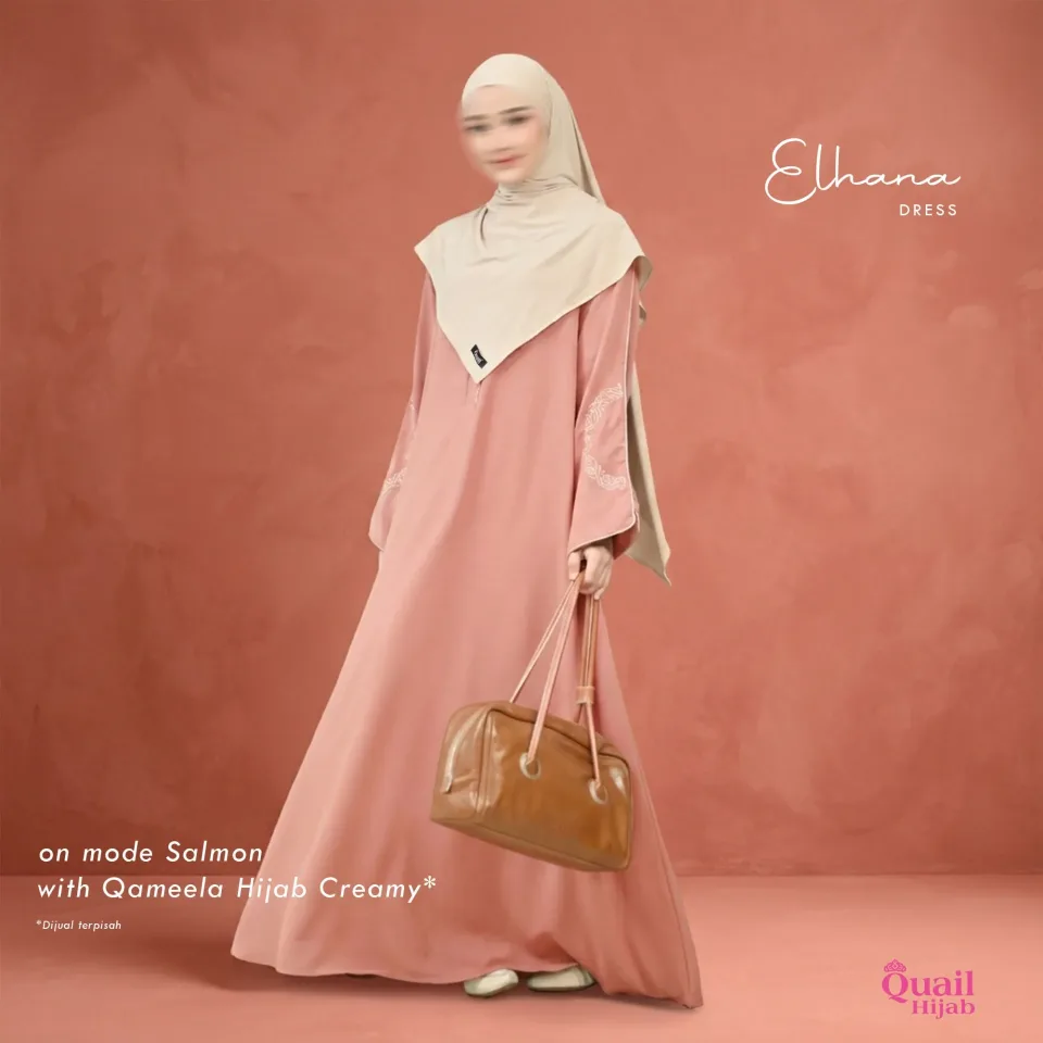 Elhana Dress| Gamis Wanita Muslimah Syar'i | Dress Bordir Anti UV — foto 3