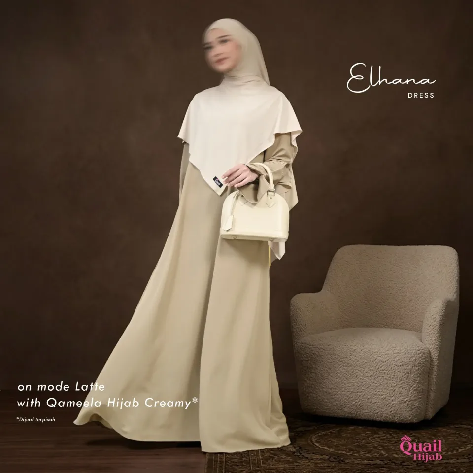 Elhana Dress| Gamis Wanita Muslimah Syar'i | Dress Bordir Anti UV — foto 8
