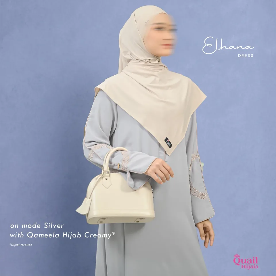 Elhana Dress| Gamis Wanita Muslimah Syar'i | Dress Bordir Anti UV — foto 2