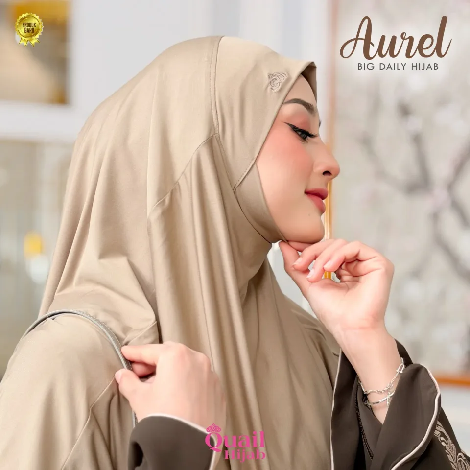 AUREL HIJAB DAGU JUMBO NON PAD | HIJAB DAGU | SYAR'I NON PAD CUTTING V — foto 2