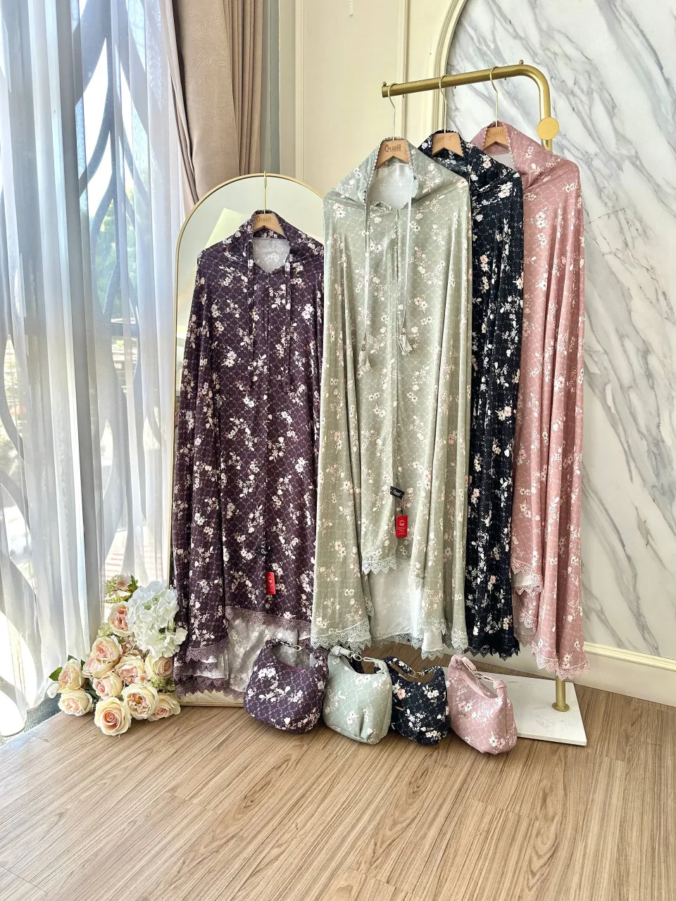 Zerra Mukena Kombinasi Renda Cantik | Mukena Viscose Rayon | Mukena Hampers Seserahan — foto 9