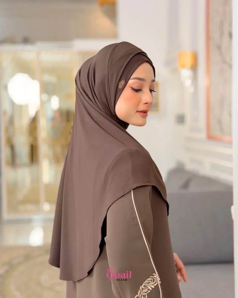 Amaira Hijab Non Pad Silang | Segitiga Instan | Hijab Syar'i | Hijab Jersey Premium — foto 6