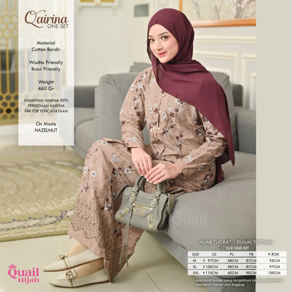 Qairina Oneset | One Set Kondangan | One Set Bordir | One Set 2in1 Premium — foto 6