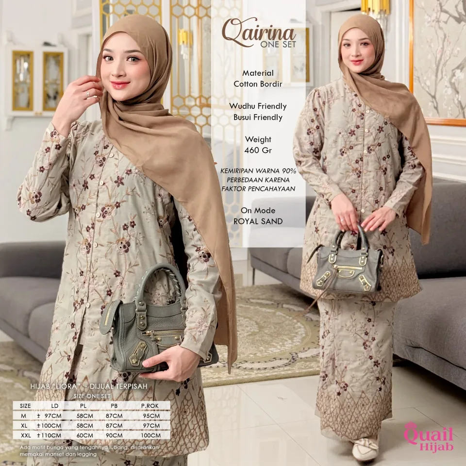 Qairina Oneset | One Set Kondangan | One Set Bordir | One Set 2in1 Premium — foto 2