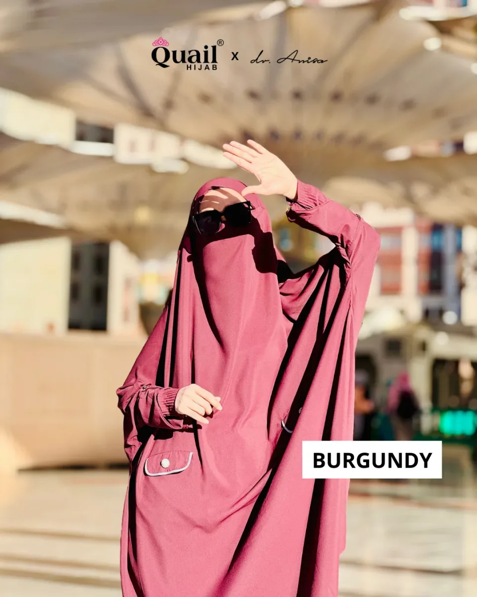 Aura Set French Khimar | One Set Umroh Syar'i | Dress One Set Syar'i — foto 6