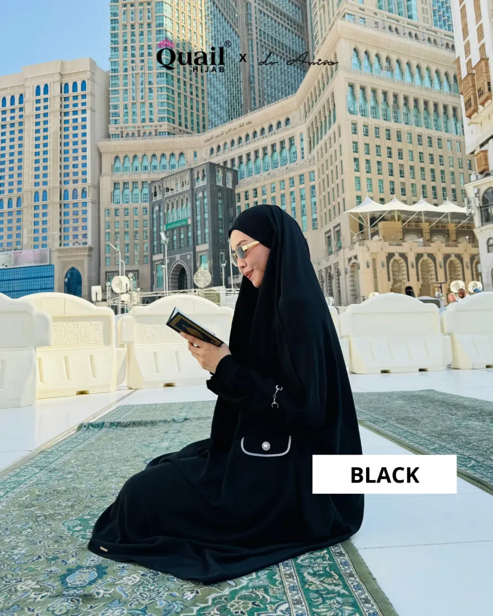 Aura Set French Khimar | One Set Umroh Syar'i | Dress One Set Syar'i — foto 5