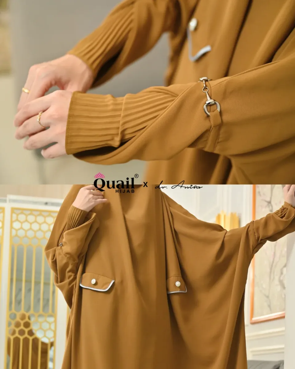 Aura Set French Khimar | One Set Umroh Syar'i | Dress One Set Syar'i — foto 7