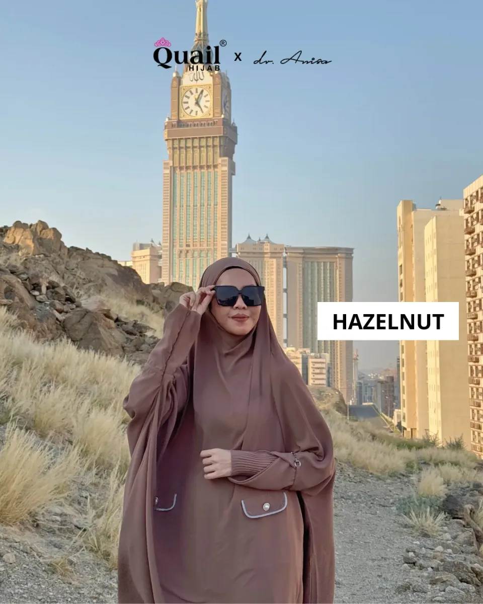 Aura Set French Khimar | One Set Umroh Syar'i | Dress One Set Syar'i — foto 4