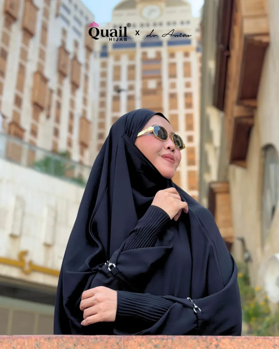 Aura Set French Khimar | One Set Umroh Syar'i | Dress One Set Syar'i — foto 9