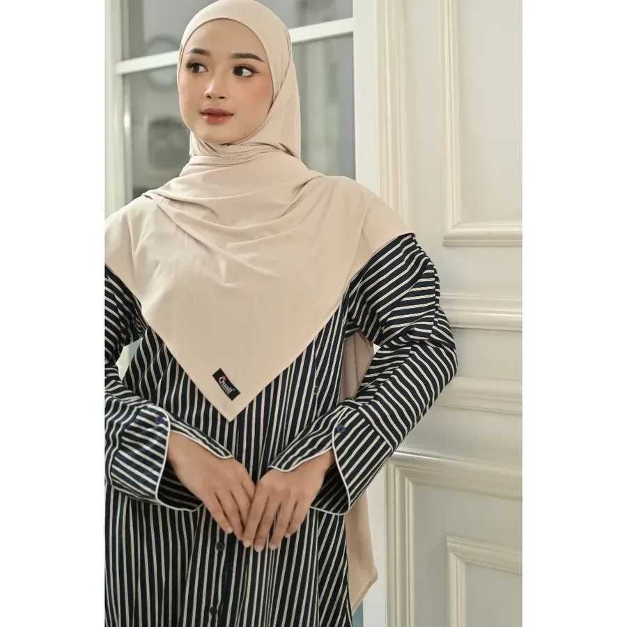 Rihlah Dress Stripe Syar'i | Dress Dayware Stripe | Dress Muslimah Syar'i — foto 5