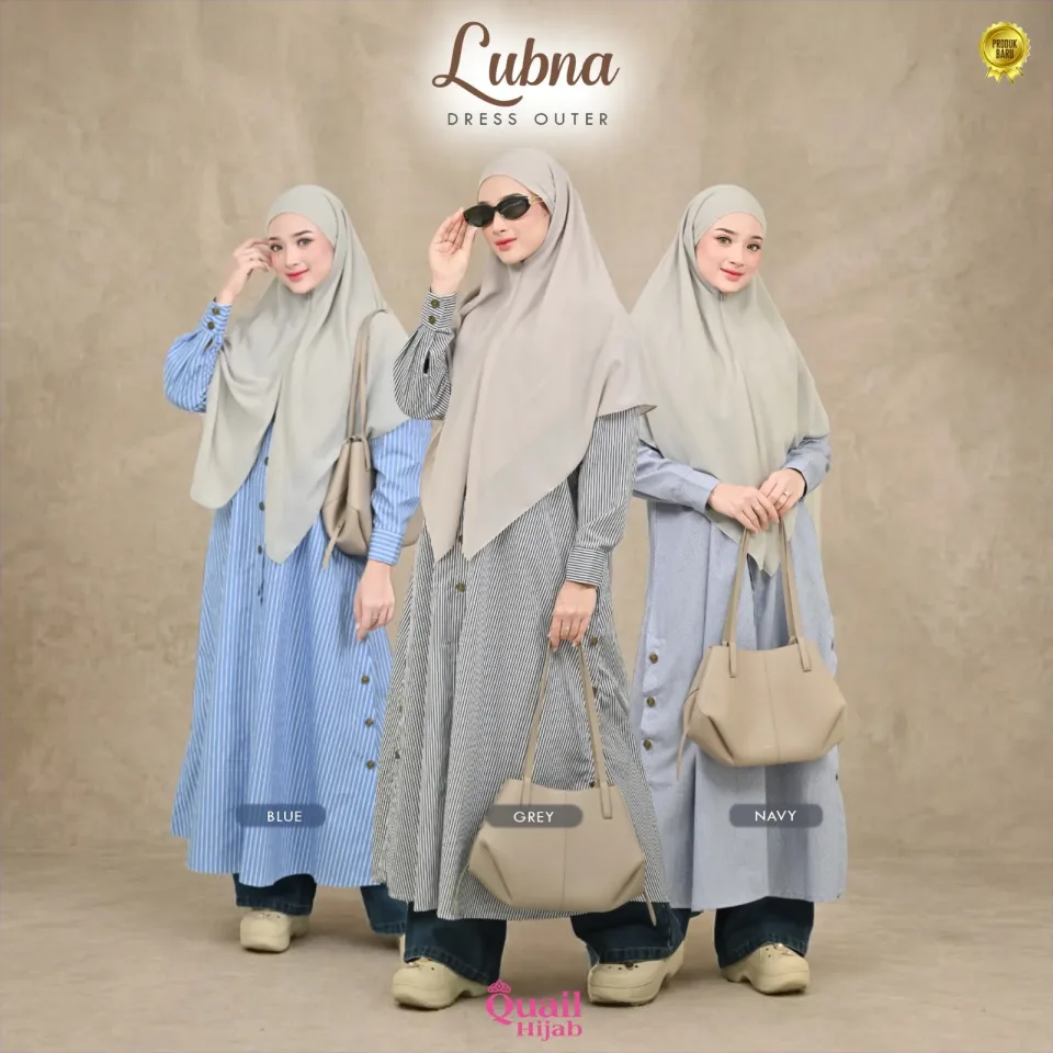 LUBNA OUTER | TUNIK COTTON IMPORT — DRESS DEWASA