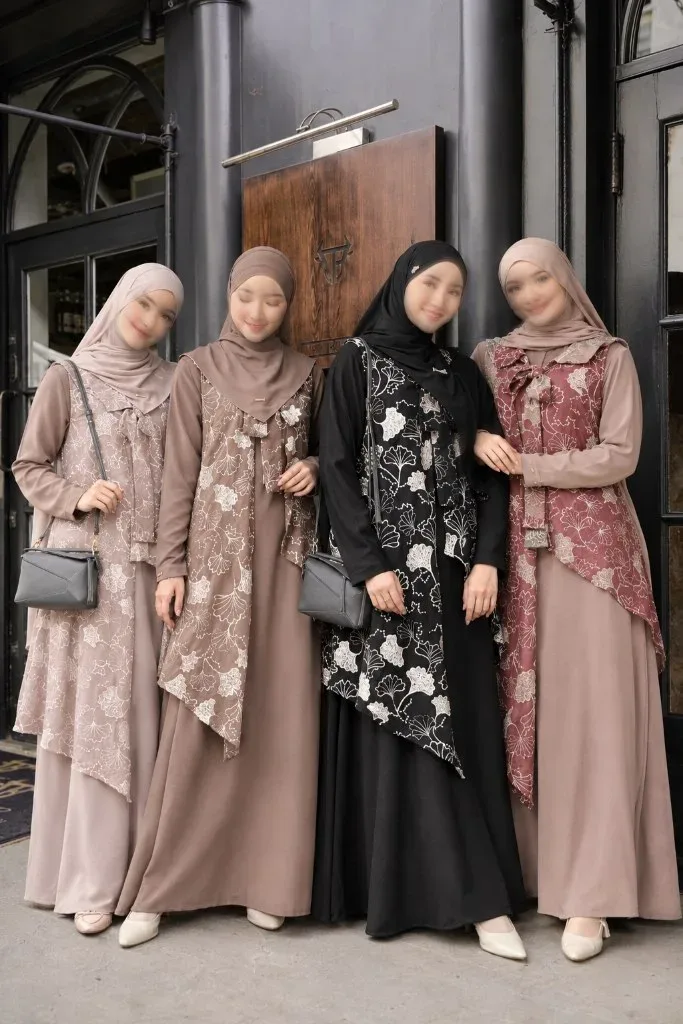 Saniyya Dress | Dress brukat Syar'i | Dress Muslimah Syar'i — foto 2