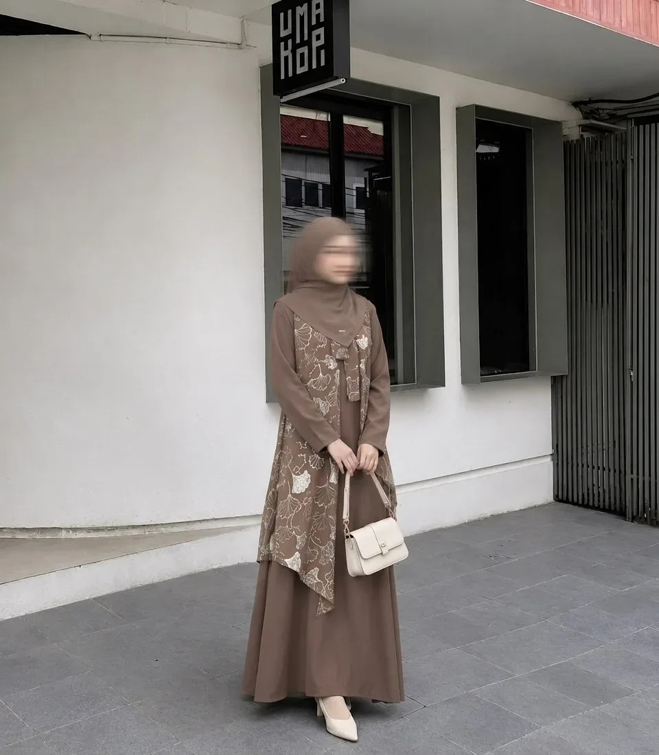 Saniyya Dress | Dress brukat Syar'i | Dress Muslimah Syar'i — foto 4