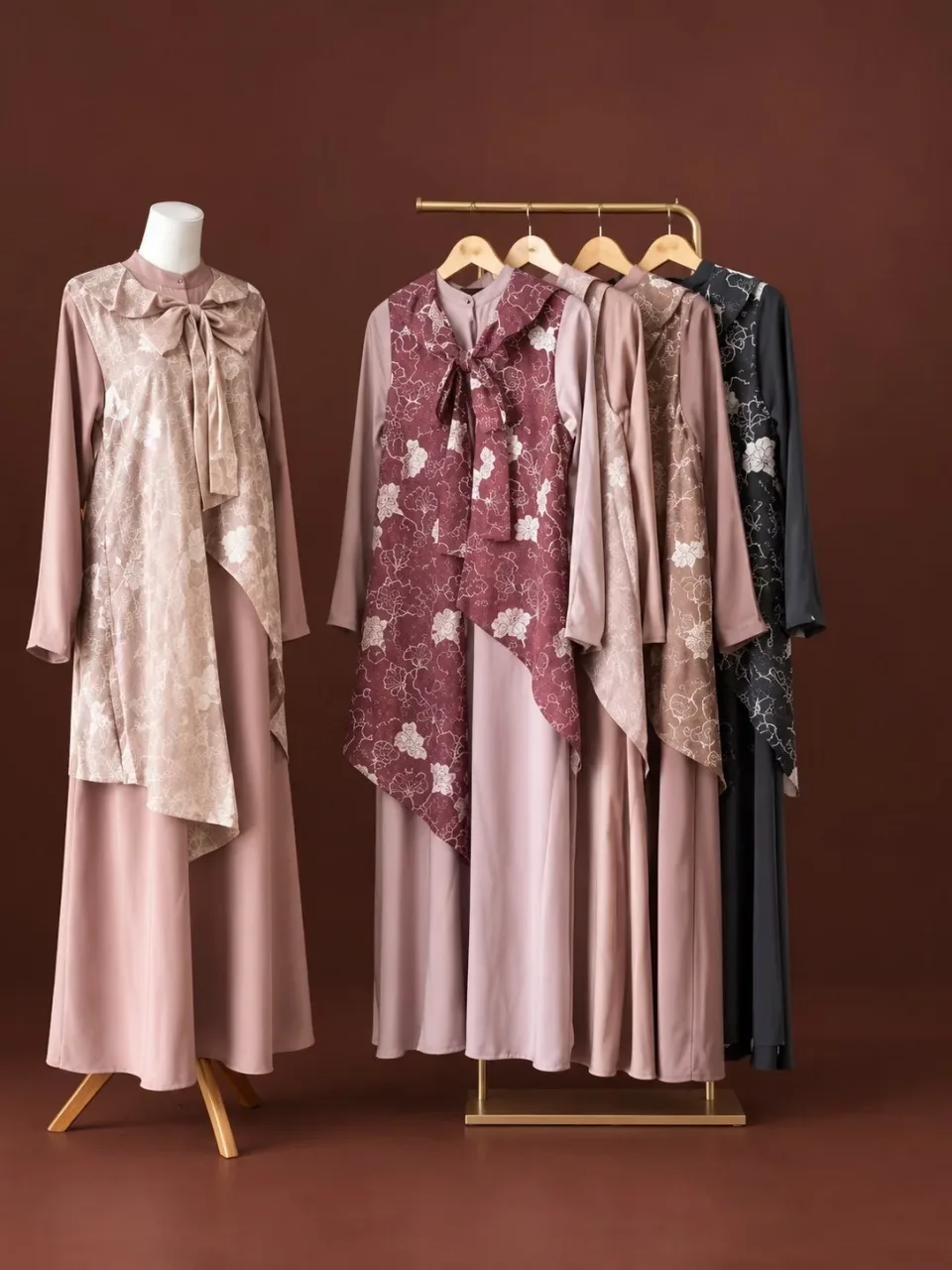 Saniyya Dress | Dress brukat Syar'i | Dress Muslimah Syar'i — DRESS DEWASA