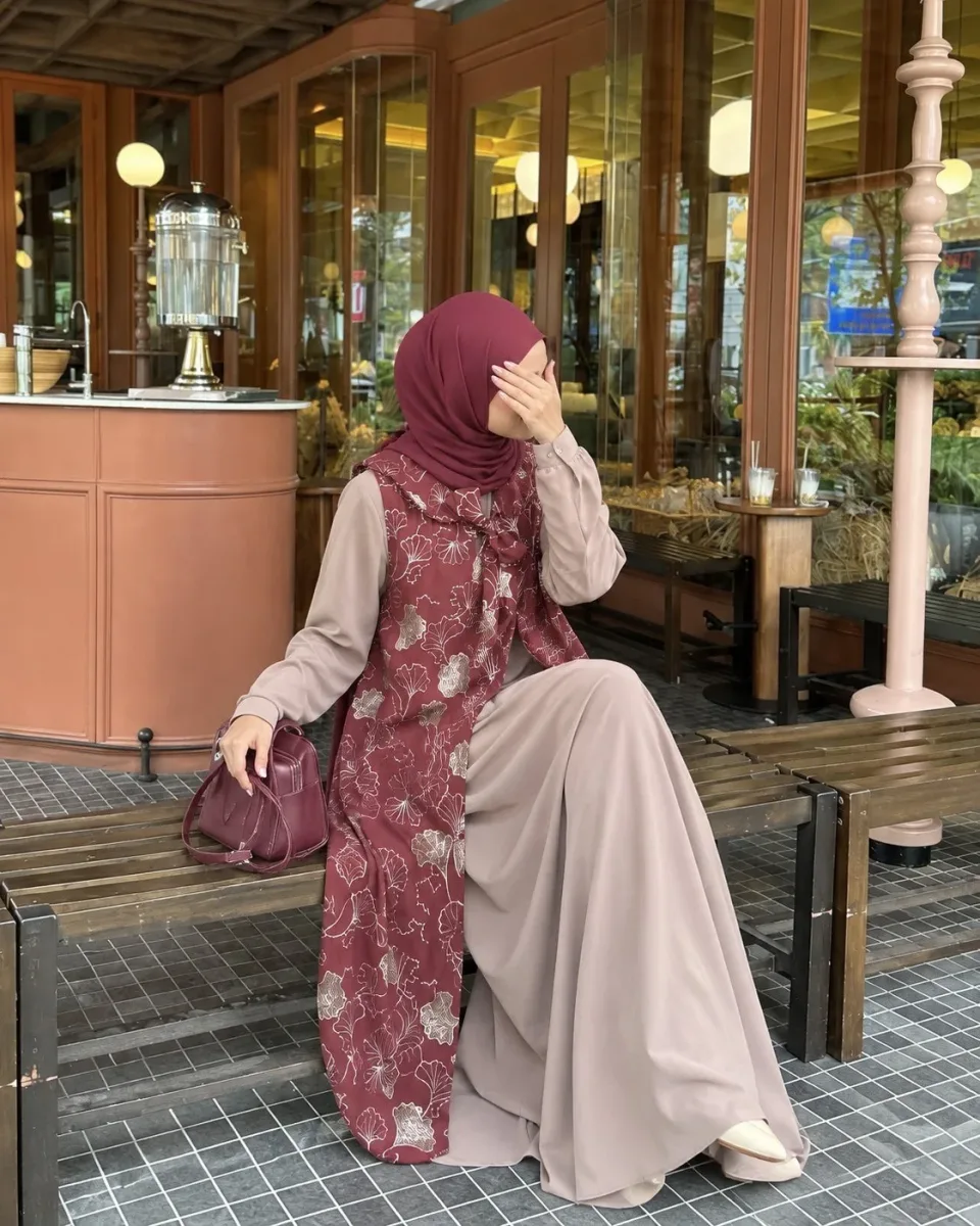 Saniyya Dress | Dress brukat Syar'i | Dress Muslimah Syar'i — foto 5