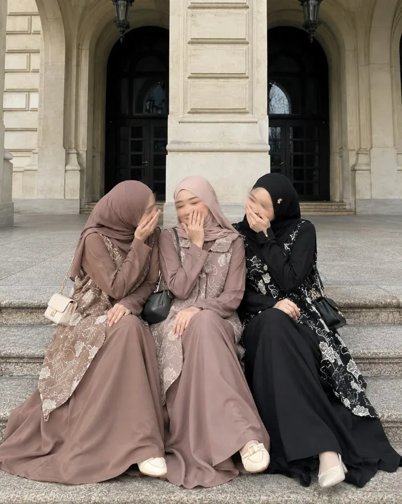 Saniyya Dress | Dress brukat Syar'i | Dress Muslimah Syar'i — foto 3