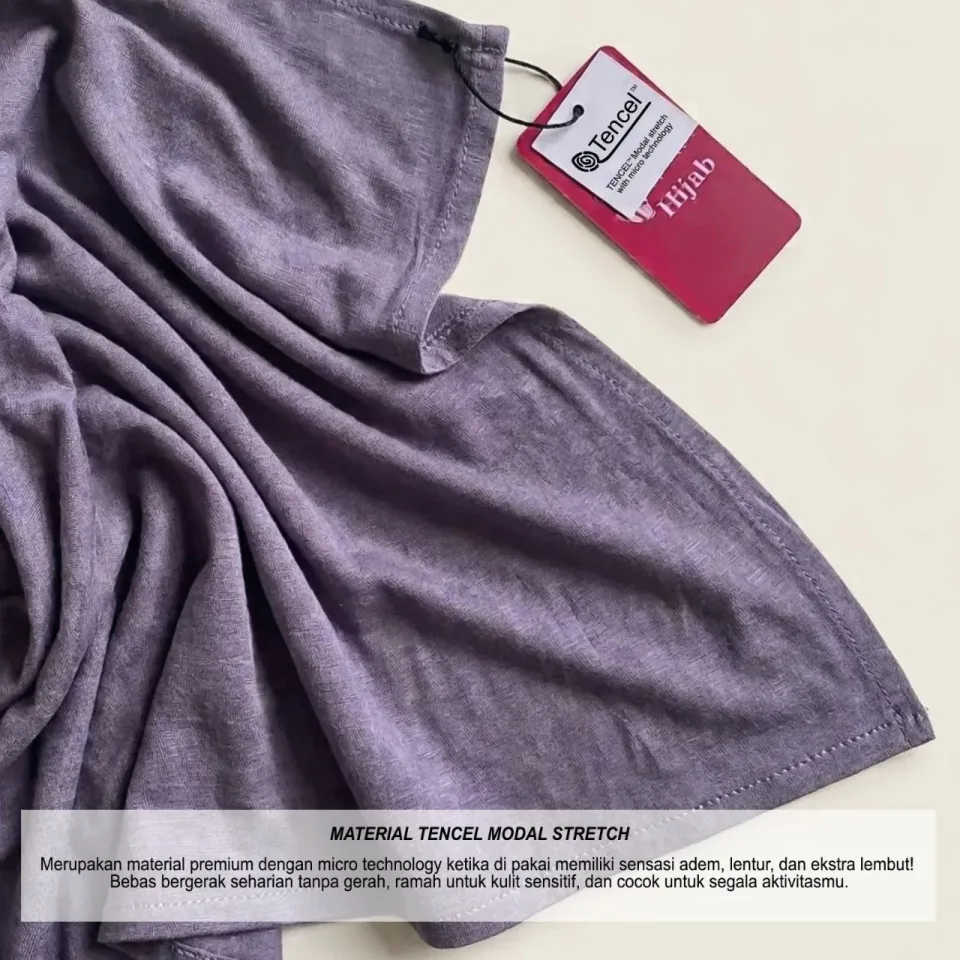 NAKIA Hijab Bandana | Hijab Bandana Tencel | Daily Hijab Super Adem | Hijab Olahraga Tencel — foto 6