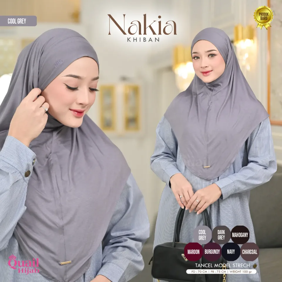 NAKIA Hijab Bandana | Hijab Bandana Tencel | Daily Hijab Super Adem | Hijab Olahraga Tencel — foto 3