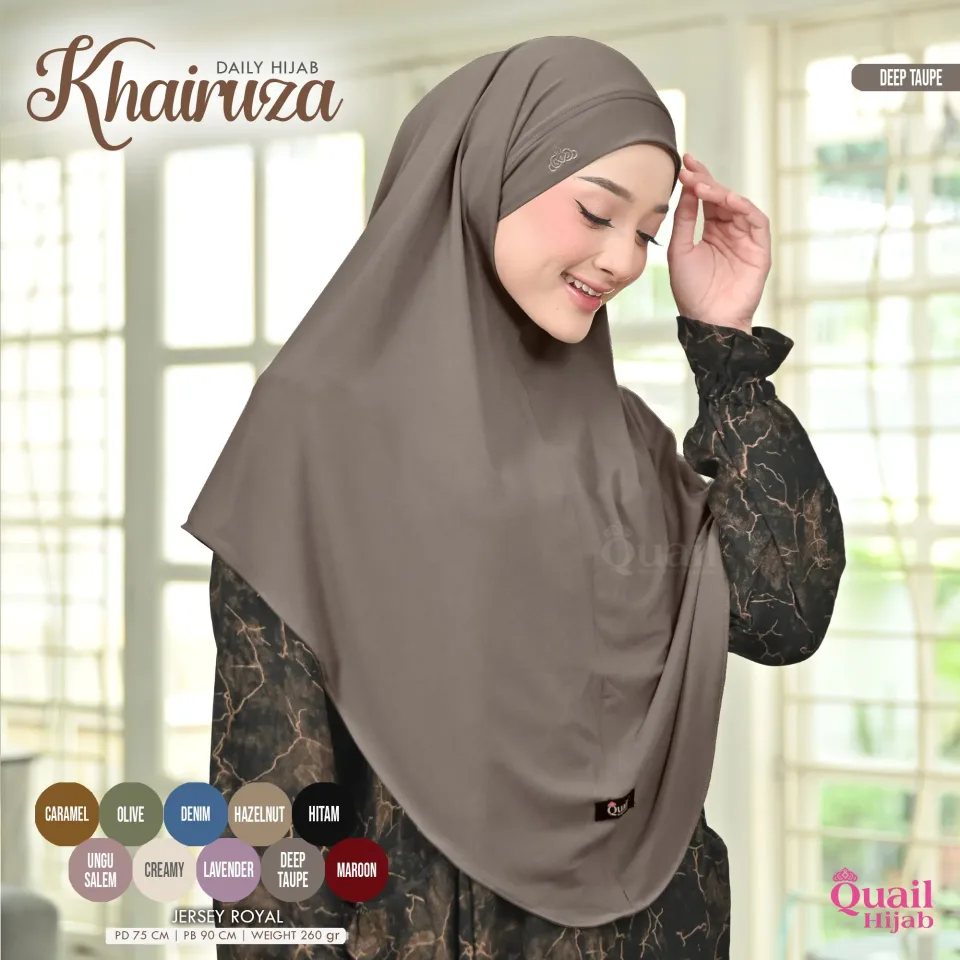 Khairuza Hijab French Malaysia  | Hijab Bandana Khiban | Jilbab Instan Bergo Tali — foto 4