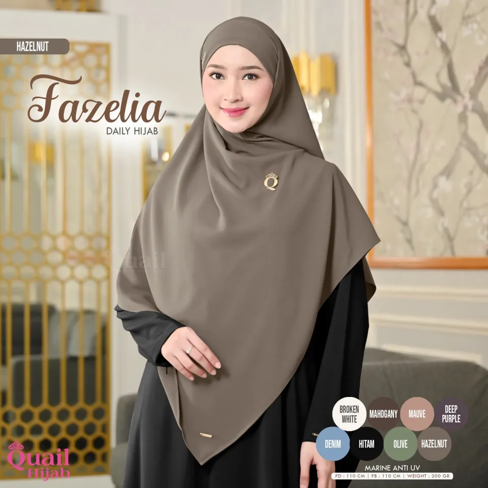 Fazelia Pashban | Pashmina Bandana Anti UV | Pashmina Bandana Instan Tali — foto 3